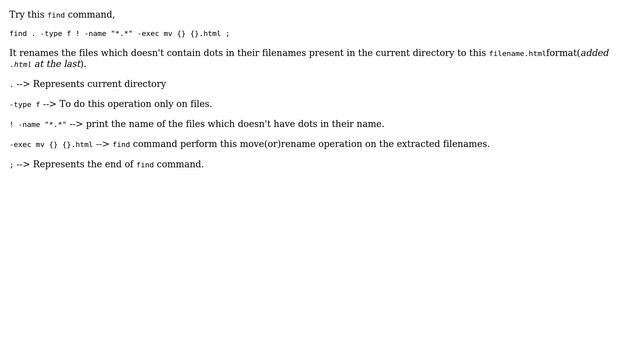 Ubuntu: Append text to file names which do not contain a dot (4 Solutions!!) смотреть онлайн
