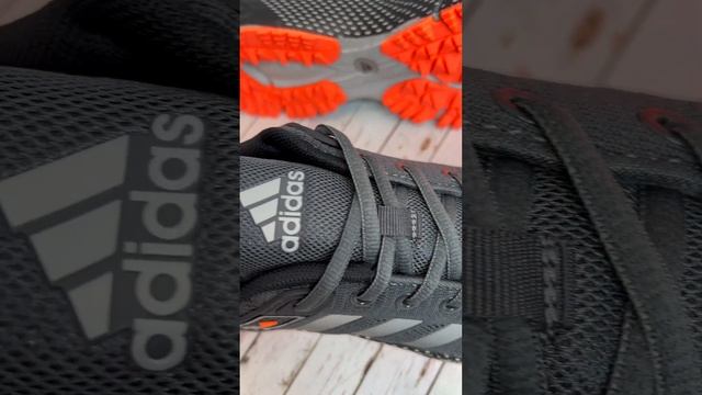 Кроссовки Adidas Marathon мужские темно-серые с оранжевым (в описании есть ссылка для покупки) смотреть онлайн