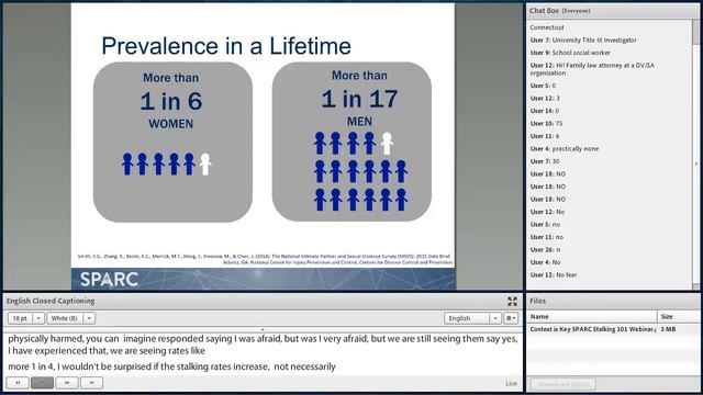 Context is Key: Recognizing and Responding to Stalking (10/11/19) смотреть онлайн