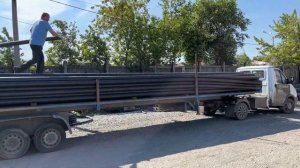 Погрузка пнд труб технических