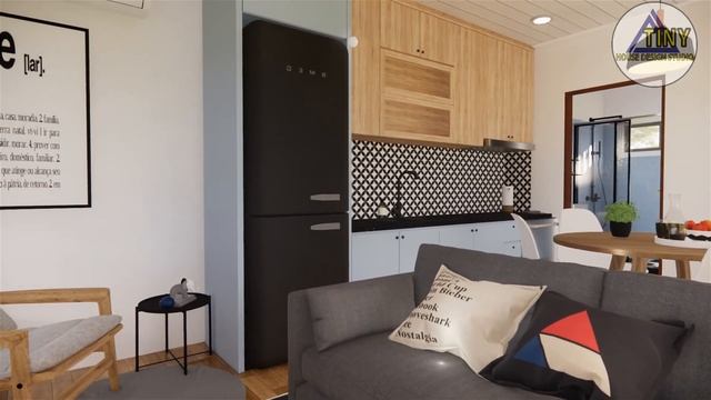 Simple Modern Tiny House with Floor plan | (27ft x 17ft) / (8.5m x 5.3m) смотреть онлайн
