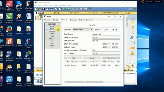 PART 1 Membuat DHCP,DNS, & Mail Server Di SERVER PT смотреть онлайн