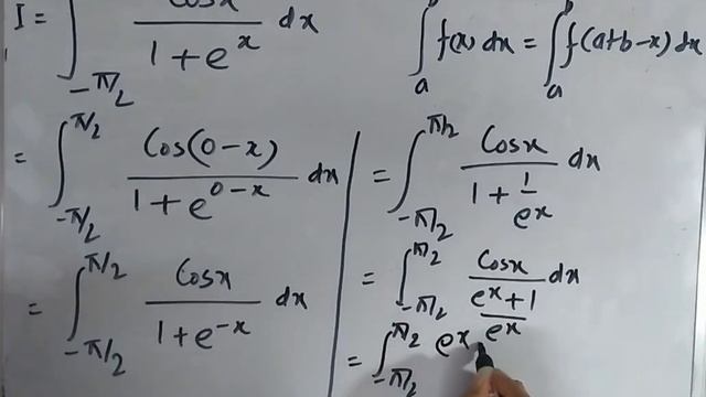 Integration problem number 11 | cosx/1 + e^x | JP Sir смотреть онлайн