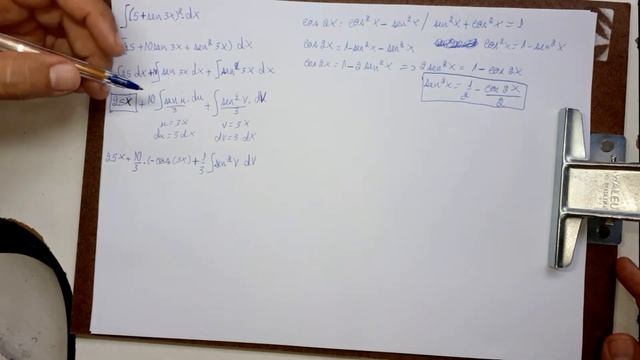 Integral de (5+ sen 3x)^2. Parte 18 смотреть онлайн