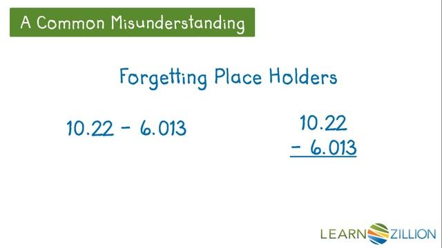 Subtract multi-digit decimals using the standard algorithm смотреть онлайн
