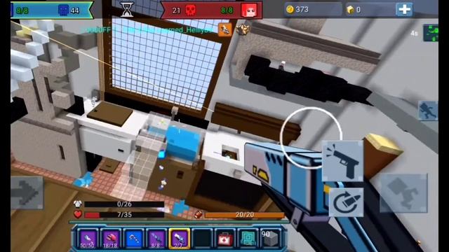 Power of max upgraded Plasma Railgun(Blockman Go Blocky Mods) смотреть онлайн