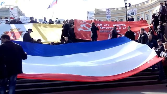Флешмоб скандирует референдум Одесса 14 03 2014 смотреть онлайн