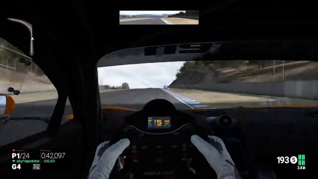 Project CARS Laguna seca McLaren mp4-12c GT3 смотреть онлайн