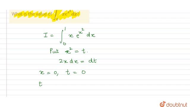 What is the value of `int_(0)^(1) xe^(x^(2)) dx `? смотреть онлайн