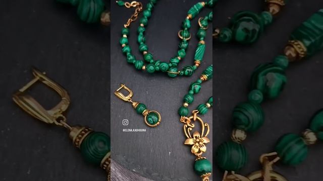 Комплект " Малахитовая фантазия" Переделка для Александры из Москвы смотреть онлайн