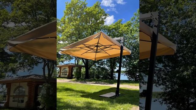 Профессиональные уличные зонты для кафе и ресторанов от компании CityZont смотреть онлайн