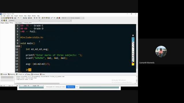 C Programming Class 15: Else - if ladder and switch statement смотреть онлайн