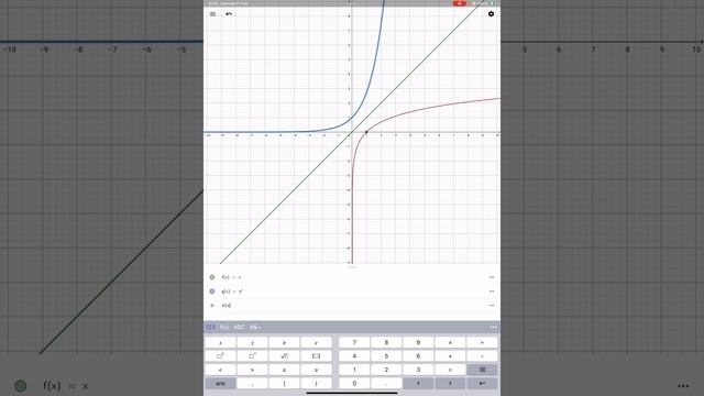 GeoGebra, e-Funktion, ln-Funktion, Umkehrfunktion, Graphen zeichnen￼ смотреть онлайн