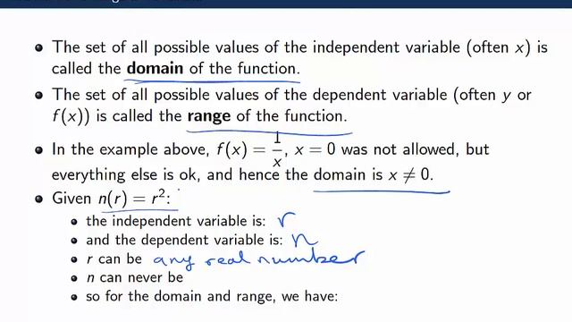 Functions - Domain and range of functions смотреть онлайн