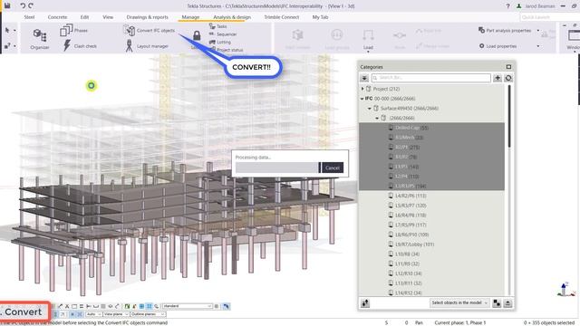 Convert IFC To Tekla Native Objects