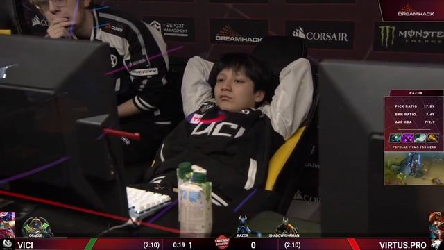Twitch DreamLeague EZ game VICI - Dota 2 смотреть онлайн