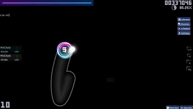 Osu! | Elephante ft. Jessica Jarrell - Hold (Candyland Remix) played by MiiChell смотреть онлайн