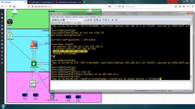 10-VLAN, SVI & VTP Configuration On Core Switch 2 смотреть онлайн