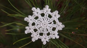 Снежинка крючком за 5 минут.Простые снежинки для начинающих.Как связать снежинку*snowflakes Урок 22