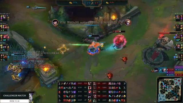 KR Challenger match 1049: Super Lee Sin vs Super Jarvan IV смотреть онлайн