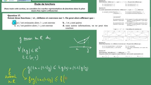 Concours Avenir 2024 - sujet zéro - questions 13 à 24 - Les fonctions - смотреть онлайн