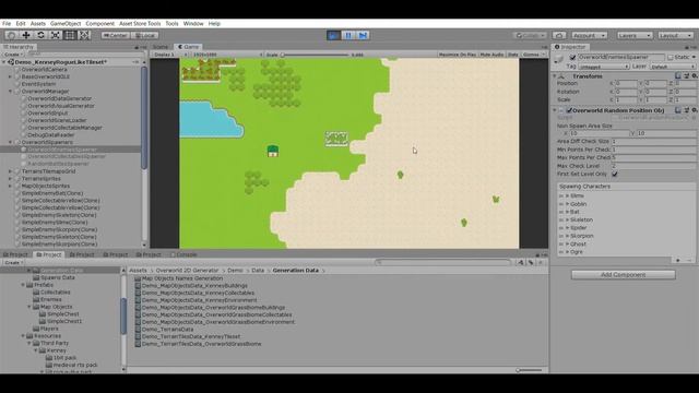 Overworld 2D Generator Unity asset usage смотреть онлайн