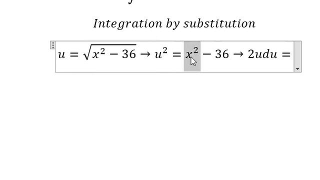 Calculus Help: ∫ x√(x^2-36) dx - Integration by substitution - Techniques - SOLVED!!! смотреть онлайн