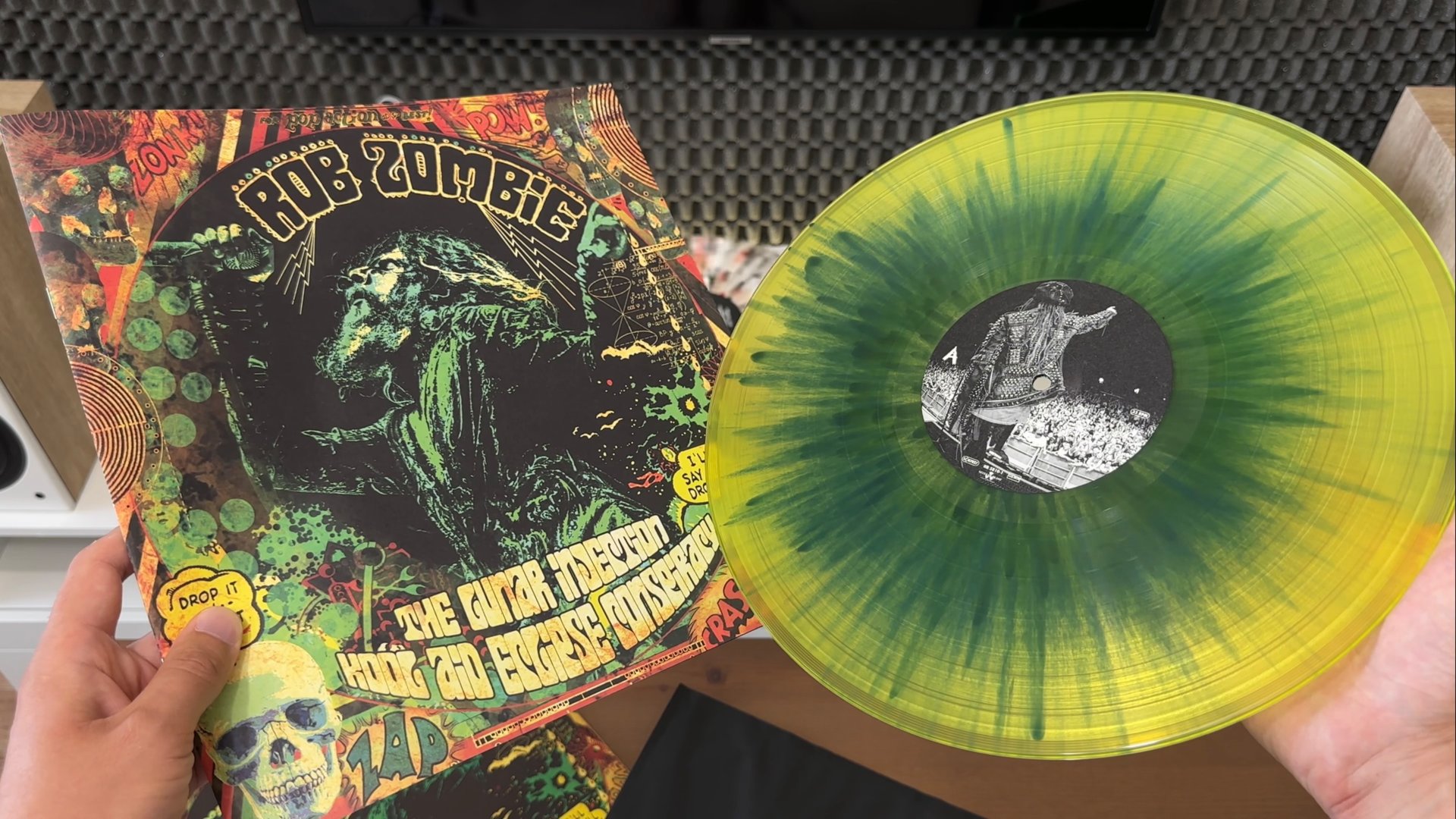 Rob Zombie - The Lunar Injection Kool Aid Eclipse Conspiracy Распаковка и обзор виниловой пластинки смотреть онлайн