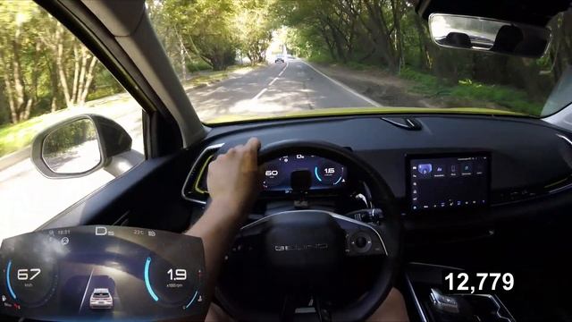 Baic X55 - разгон от 0 до 100 смотреть онлайн