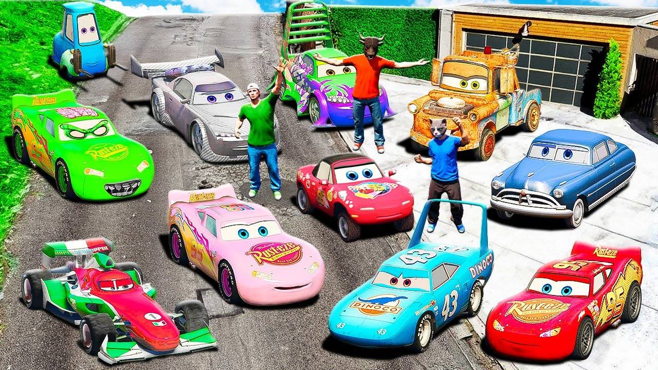 УГНАЛ 20 СЕКРЕТНЫХ МАШИН ИЗ МУЛЬТФИЛЬМА ТАЧКИ 3 ДЛЯ РАЙЛЮХИ И БУЙВОЛСОНА ГТА 5 МОДЫ МУРКА смотреть онлайн