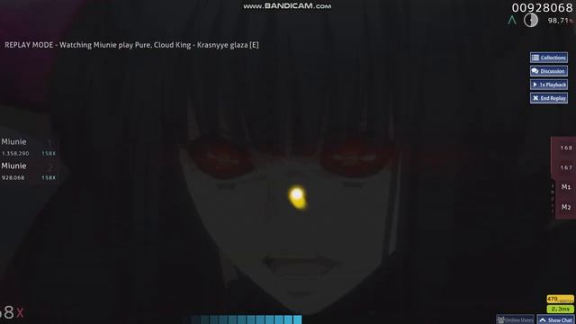 [OSU! 7★] Pure, Cloud King - Красные глаза смотреть онлайн