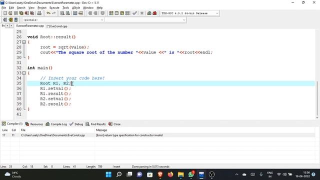 Constructor & Destructor Part 1 смотреть онлайн
