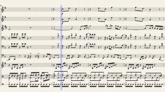 Mad World YoungBlood Brass Band Sheet Music смотреть онлайн