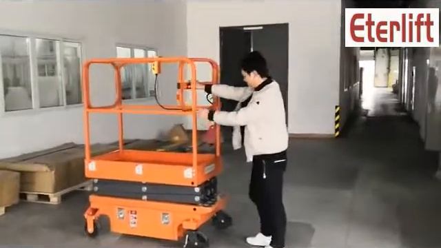 3m Mini mobile scissor lift,small scissor lift,home lift смотреть онлайн