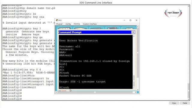 SSH configuration on Cisco Devices | SSH Server | SSH in Packet tracer смотреть онлайн