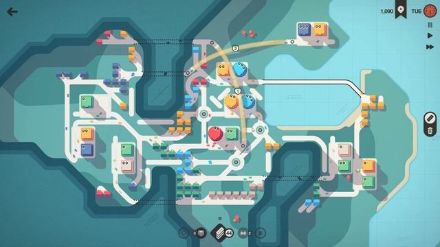 Mini Motorways Daily Challenge -3/2/23 (I should have disconnected the left side greens) смотреть онлайн