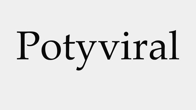 How to Pronounce Potyviral смотреть онлайн