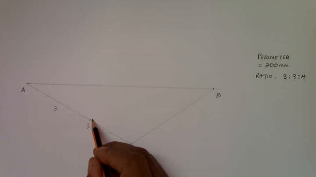CONSTRUCTION OF A TRIANGLE WHEN GIVEN PERIMETER AND SIDES IN A RATIO смотреть онлайн