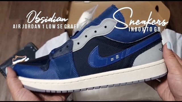 UNBOXING OBSIDIAN FRENCH BLUE 2022 Air Jordan 1 Low SE Craft смотреть онлайн