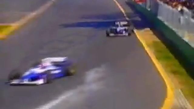 Villeneuve vs Hill @ Australian GP 1996 смотреть онлайн