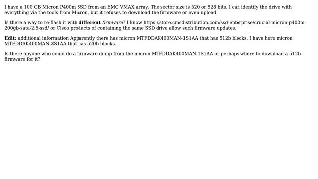 DevOps & SysAdmins: Flash firmware on a Micron OEM SSD (P400m) смотреть онлайн