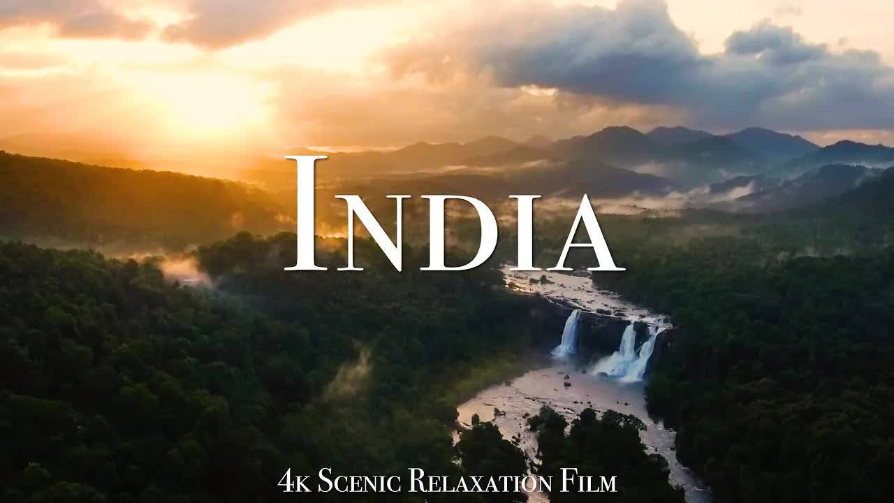 India 4K - Scenic Relaxation Film With Calming Music смотреть онлайн