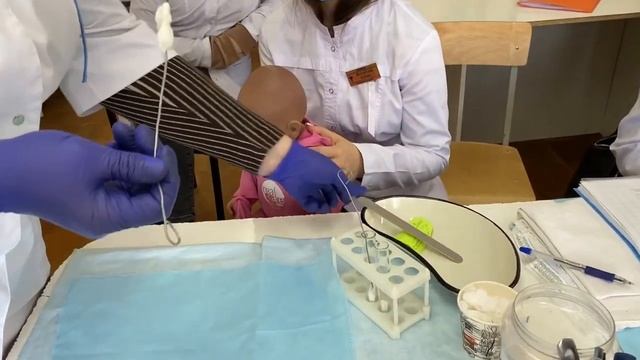 Алгоритм взятия мазка из зева и носа