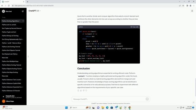 python sort which algorithm смотреть онлайн