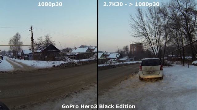 GoPro Hero3 BE 1080p vs 2.7K смотреть онлайн
