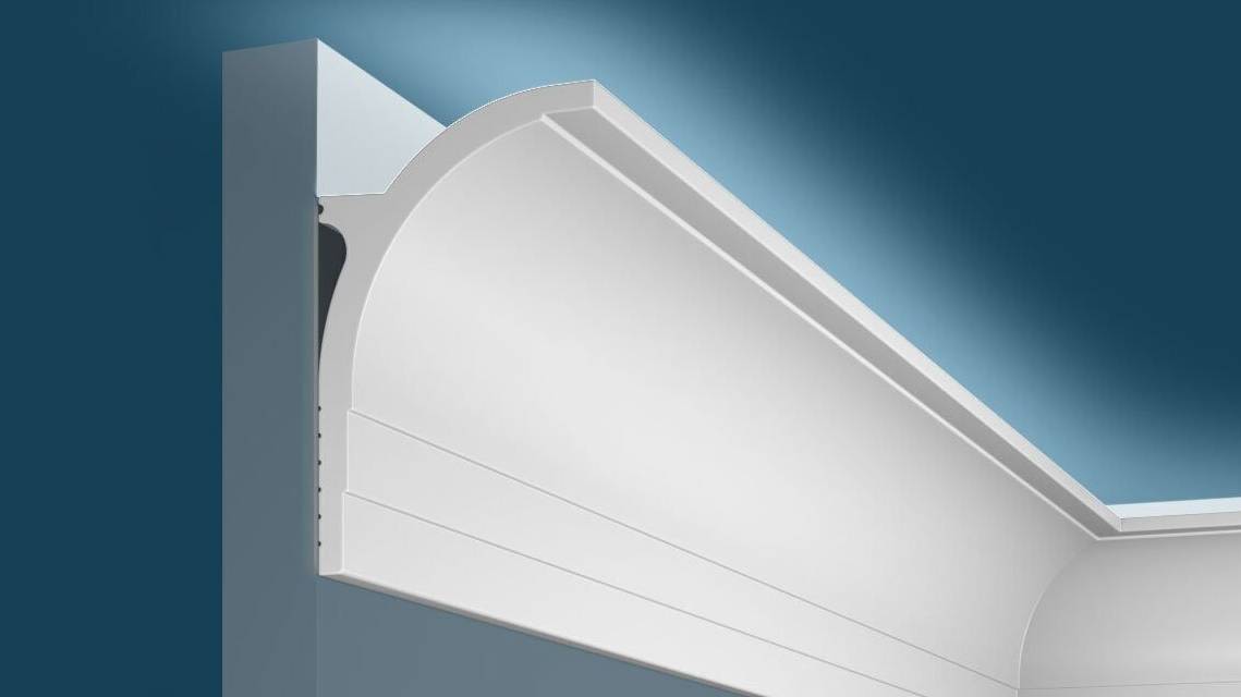 Монтаж потолочного карниза с подсветкой Cosca Decor смотреть онлайн