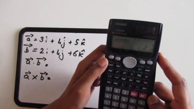 Vector operations in a Casio fx-991MS calculator смотреть онлайн