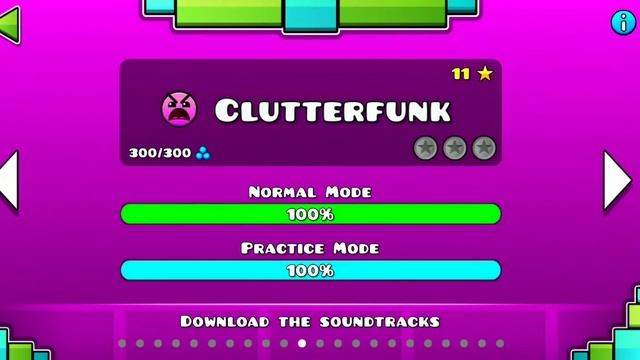Прошел Clutterfunk с 1 попытки |Geometry dash смотреть онлайн