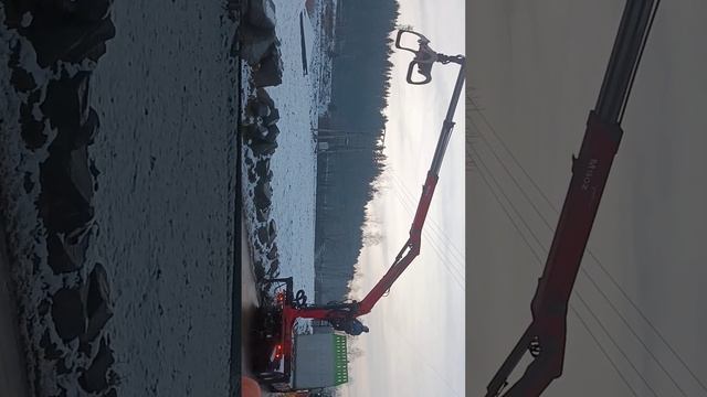 Palfinger Epsilon M130Z96 Used For Sale Timber crane Holzkran Holztransport Timber Transport смотреть онлайн