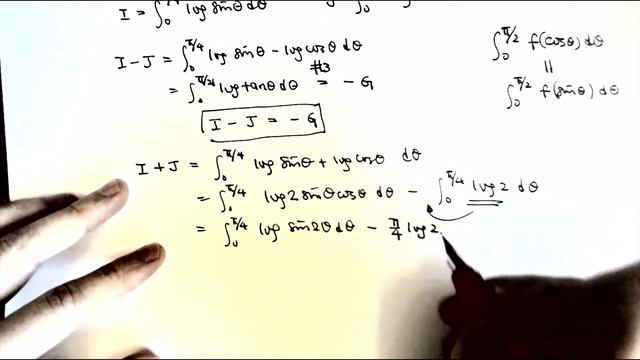 Log Sin and Log Cos Integrals from 0 to Pi/4: Catalan's Constant Appeared! #4 смотреть онлайн
